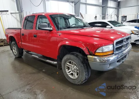 2003 Dodge Dakota Quad Slt из США, поврежденный, VIN 1D7HG48N63S289065
